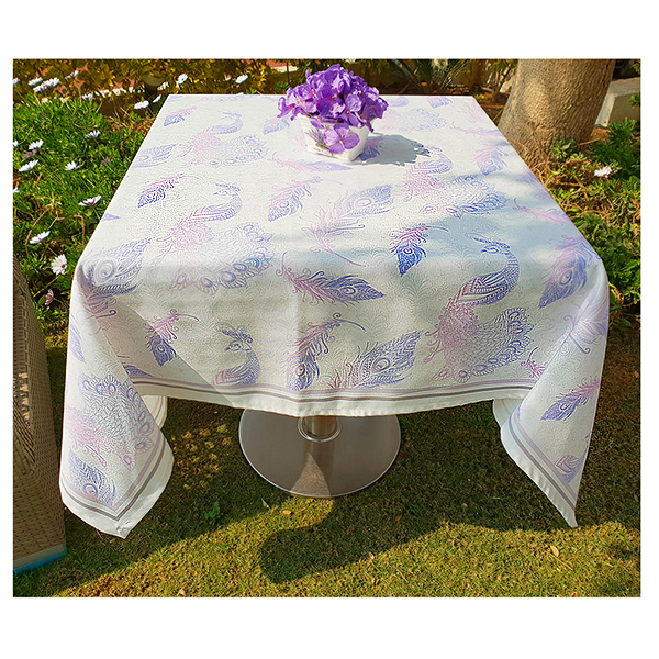 Peacock Table cloth 140 x 140 cm